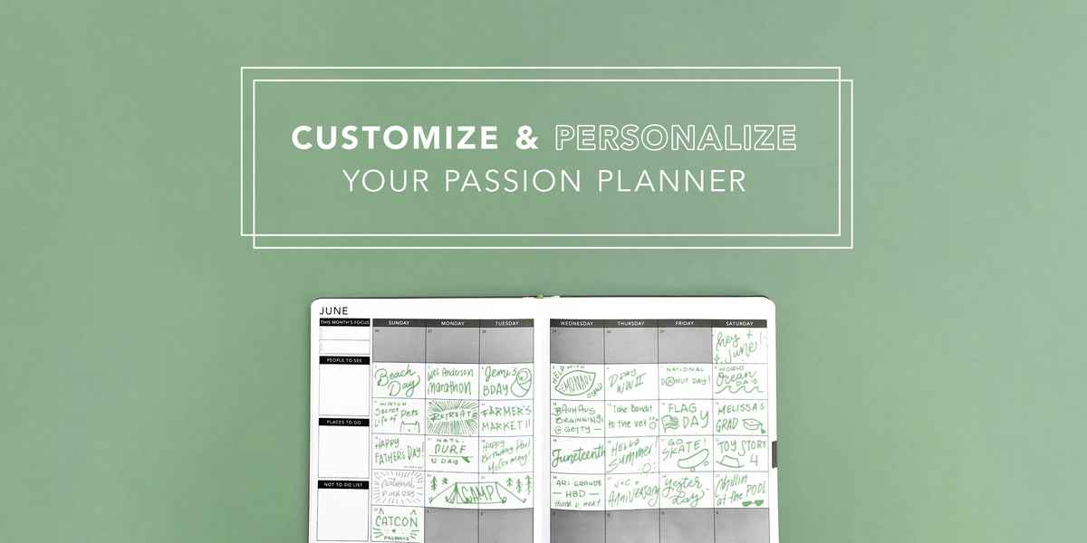 9 Tips to Customize and Personalize Your Passion Planner