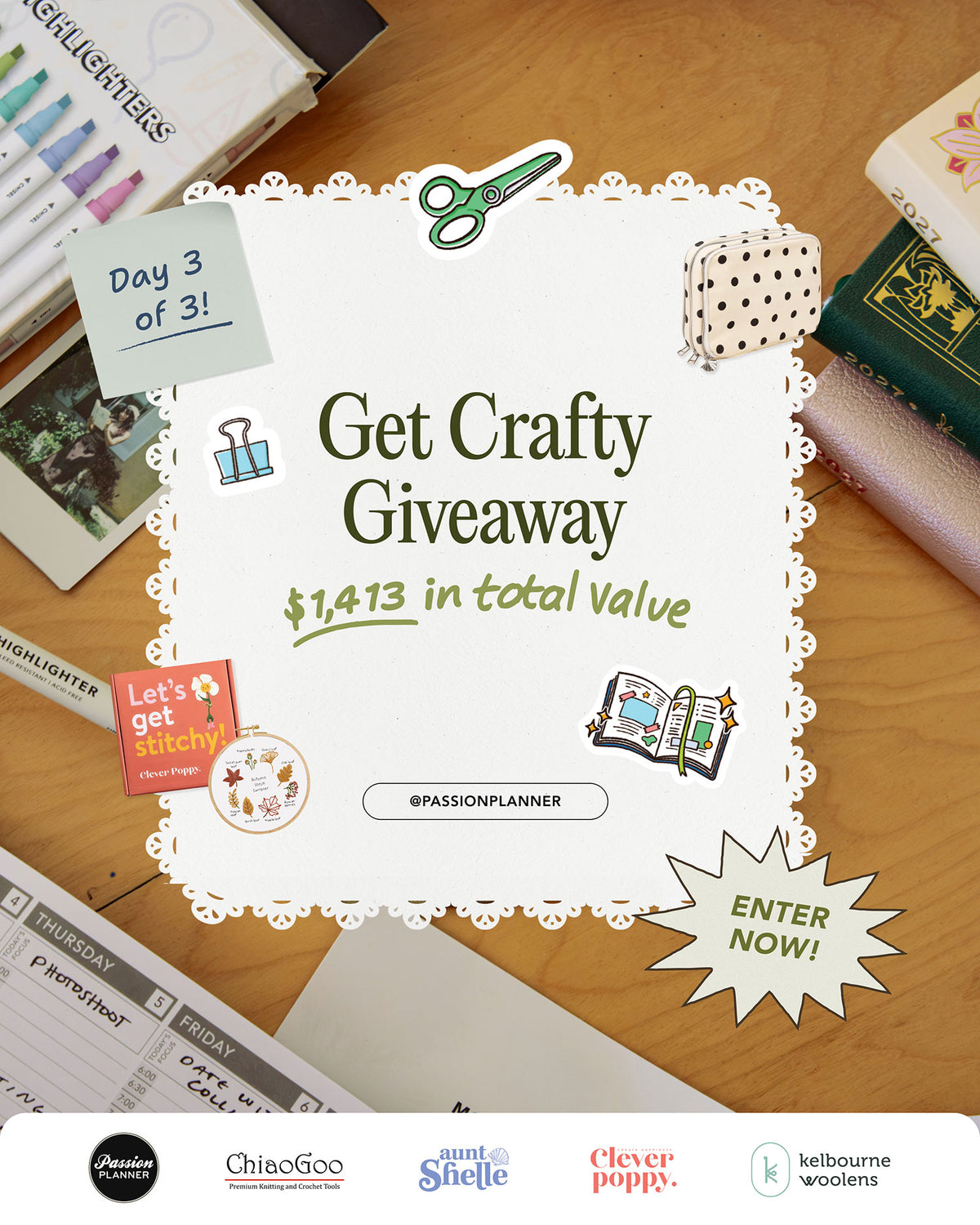Passion Planner Get Crafty Giveaway