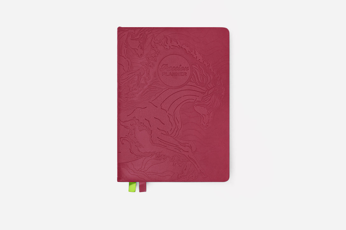 Red Year of the Horse 2026 Weekly Passion Planner