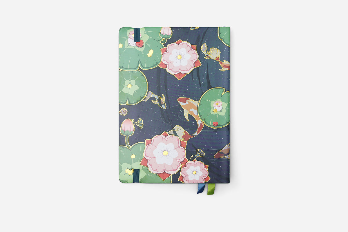 2026 planner with koi pond design on a white background