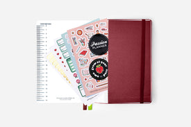 year of the snake red daily planner back pocket