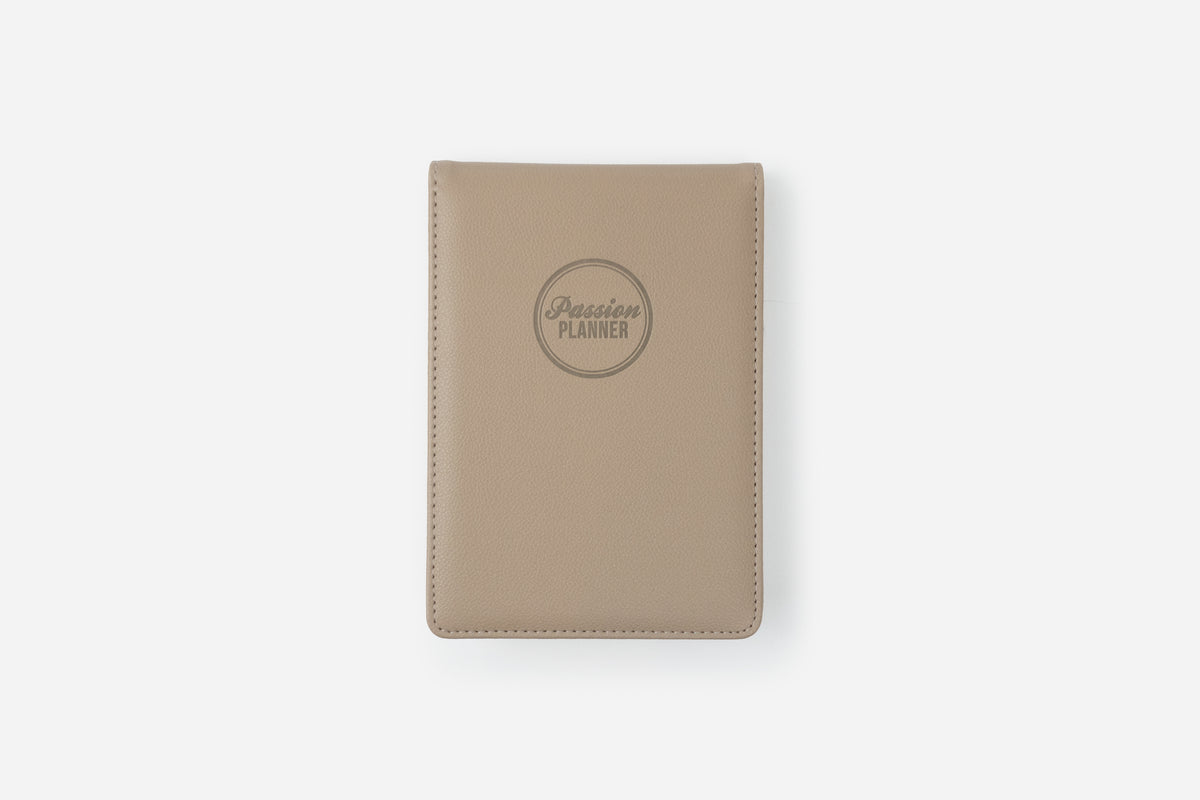 cozy beige notepad cover