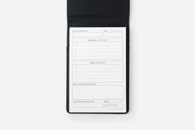 black daily notepad 