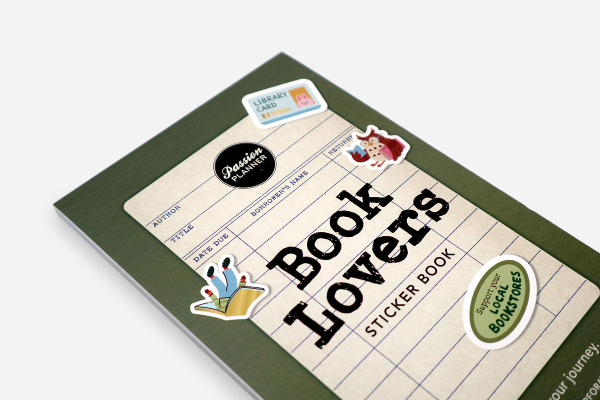 book lovers sticker book cover