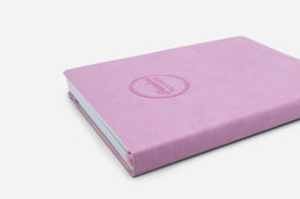dreamy lilac daily planner cover spine
