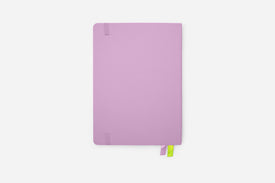 dreamy lilac bullet journal back cover