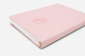 dreamy pink bullet journal spine