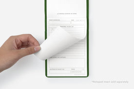 ginkgo green daily notepad