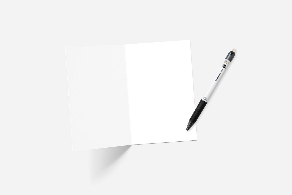 open greeting card
