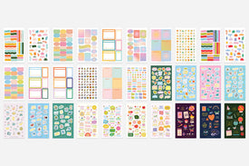 All 30 pages of 'growth & goals' sticker book