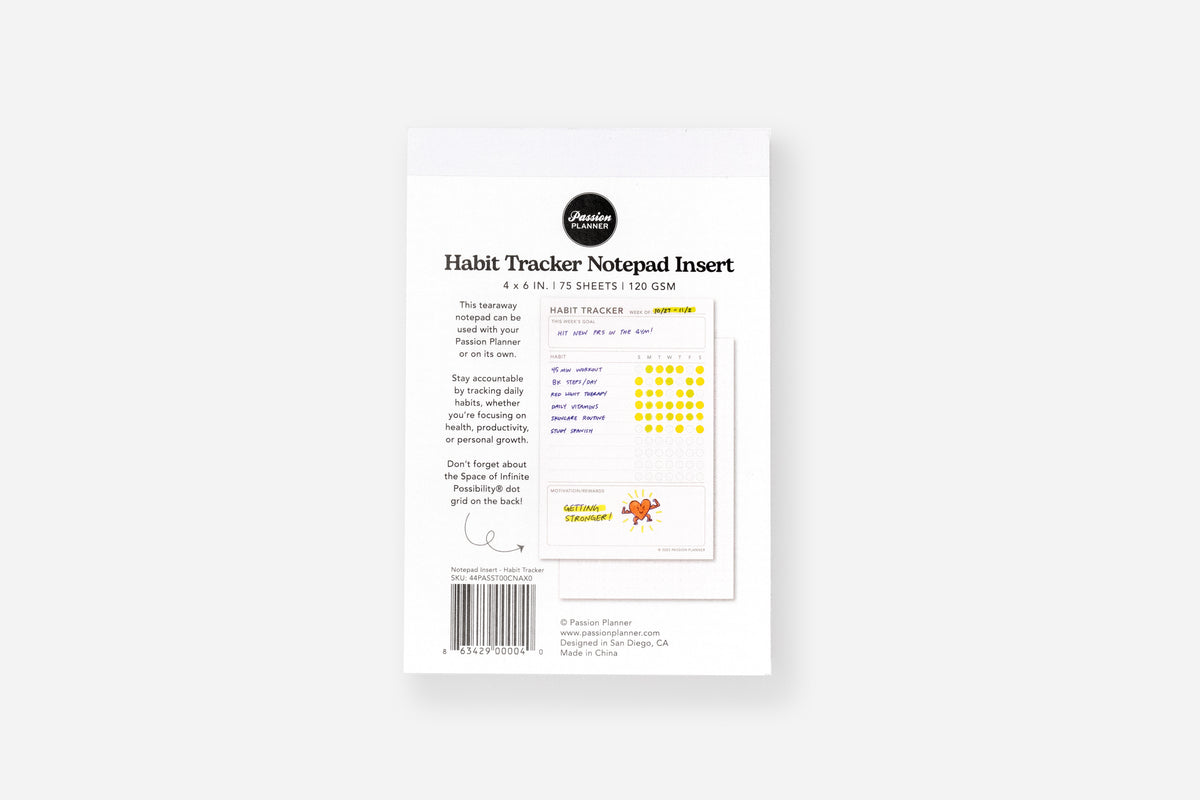habit tracker notepad