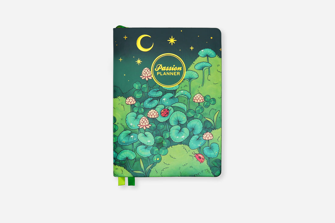 midnight meadows undated weekly planner