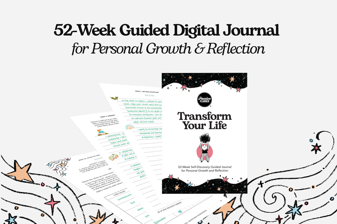 guided digital journal for personal growth and reflection