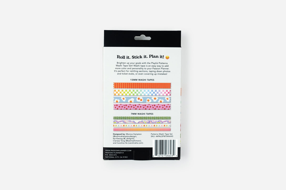 playful patterns washi tape box