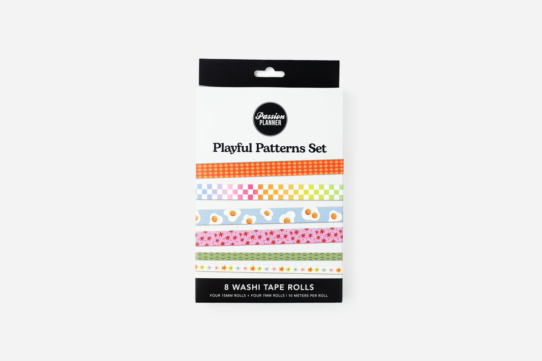playful patterns washi tape set