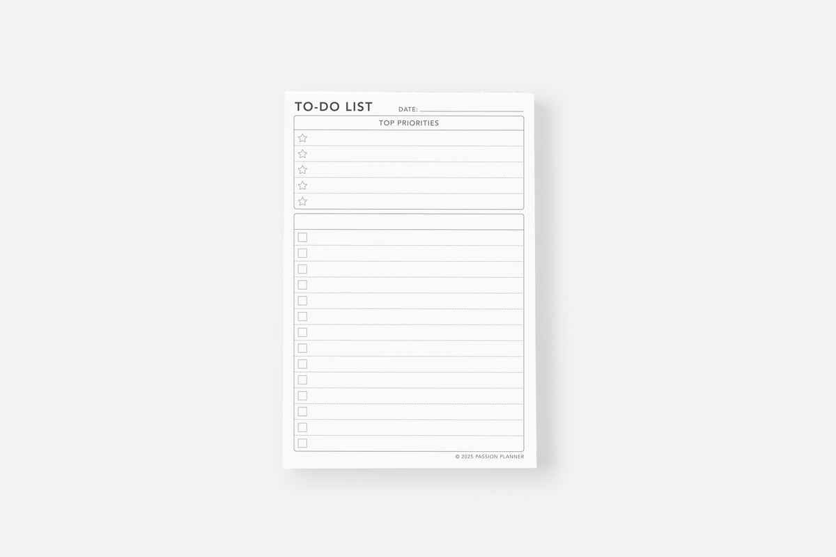 to-do list notepad insert