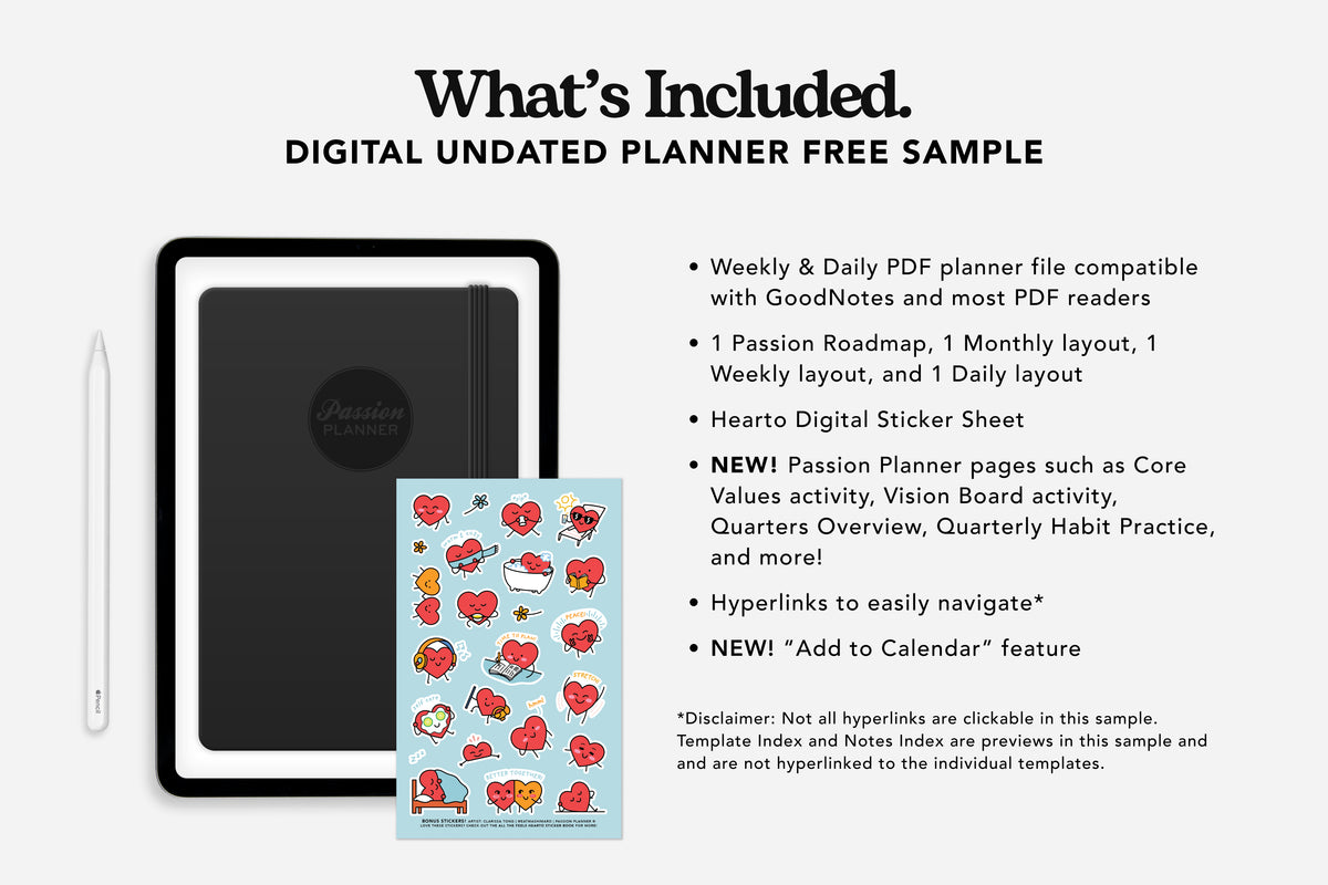 free digital sample planner