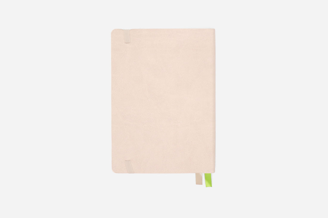 vanilla cream bullet journal back cover