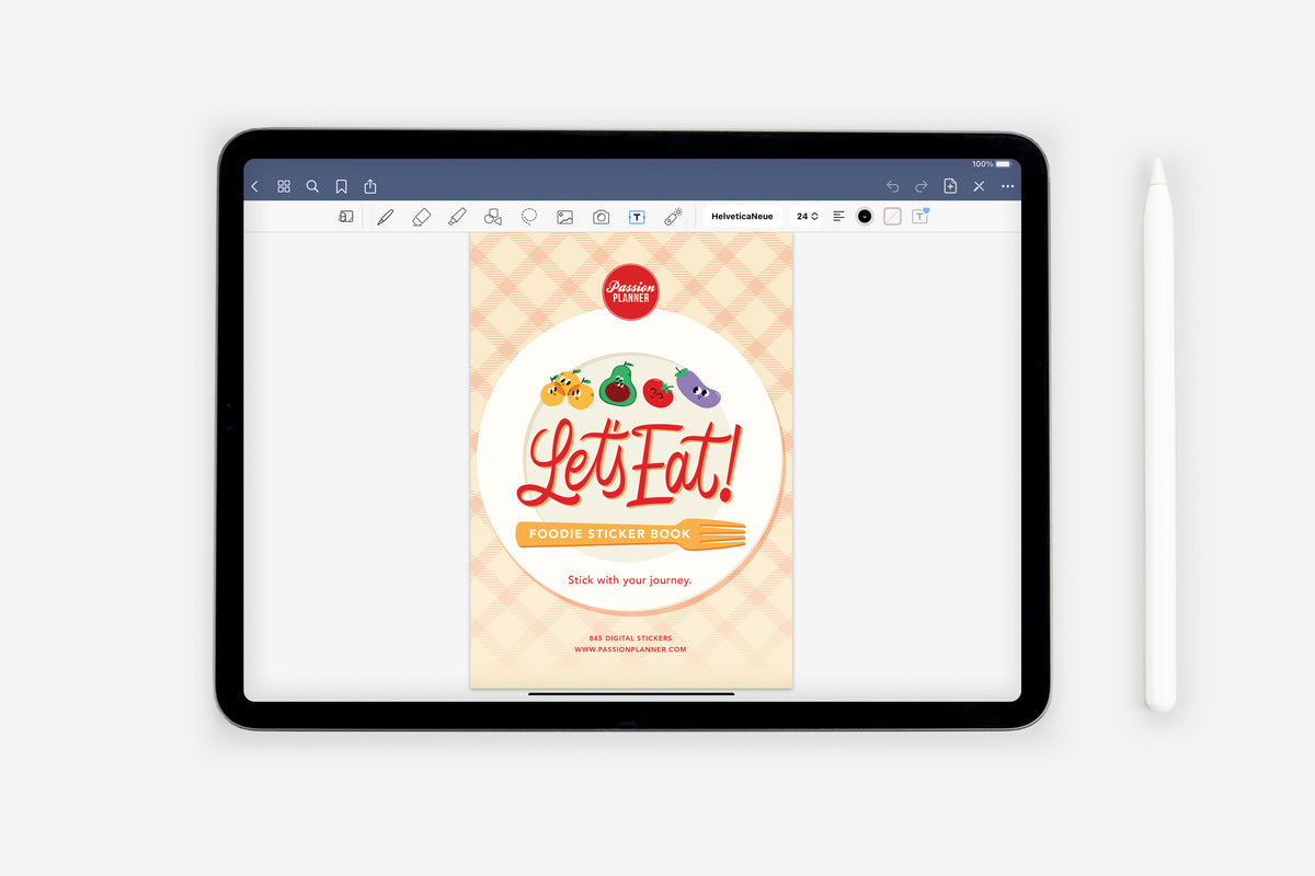 Digital Let's Eat! Foodie Sticker Book - Passion Planner