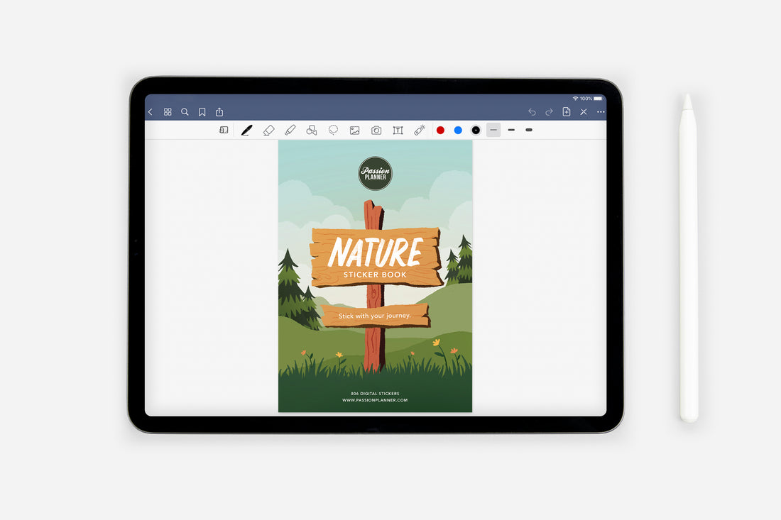 Digital Nature Sticker Book - Passion Planner