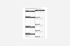 Monthly Bill and Budget Tracker - Passion Planner