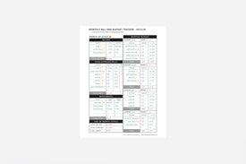 Monthly Bill and Budget Tracker - Passion Planner