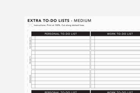 Extra To-Do List - Passion Planner