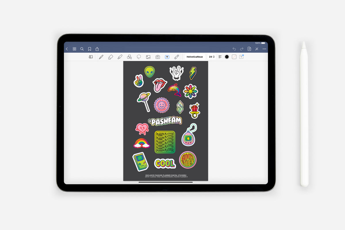 DIY Composition Cover Sticker Pack - Passion Planner