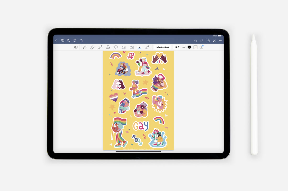 Digital Love is Love Sticker Pack - Passion Planner