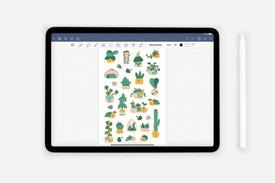 Digital Houseplants Sticker Book - Passion Planner