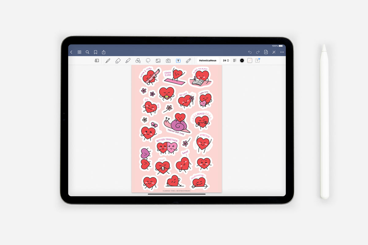 Digital All the Feels - Hearto’s Emotions Sticker Book - Passion Planner