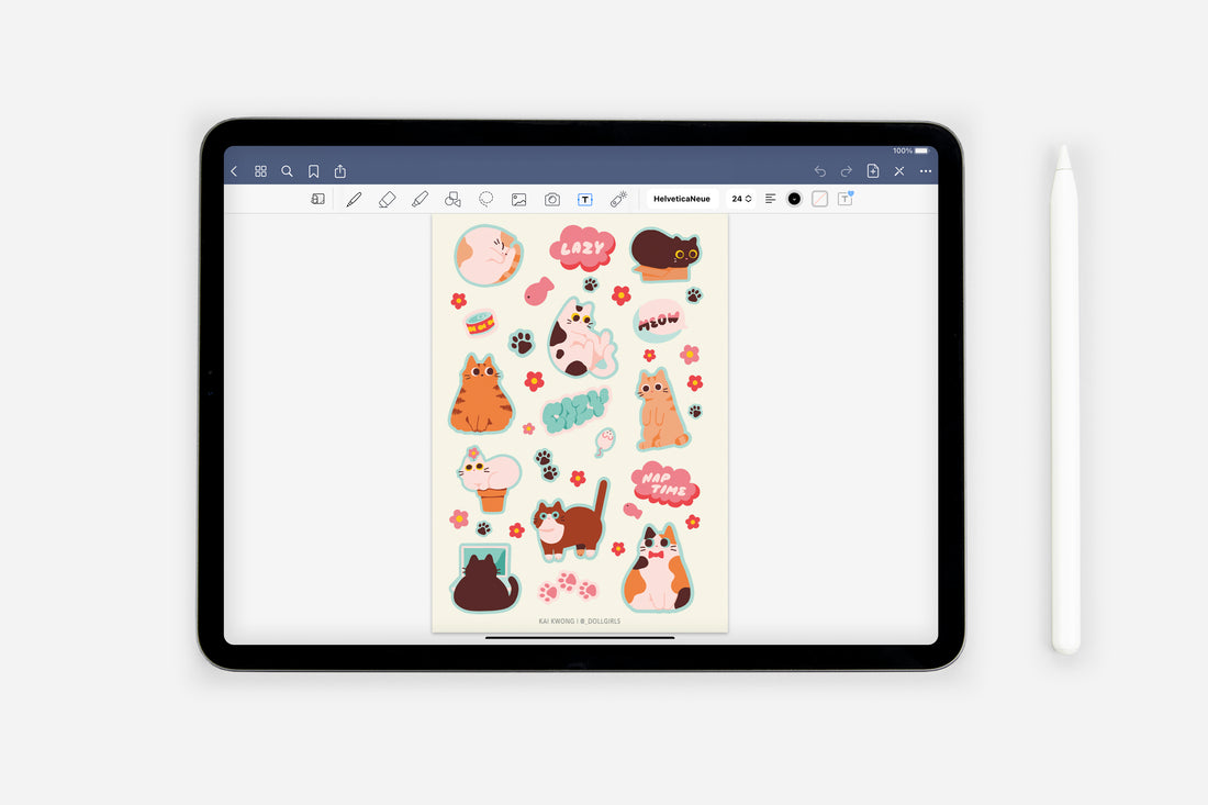 Digital Everything Cute Sticker Book - Passion Planner