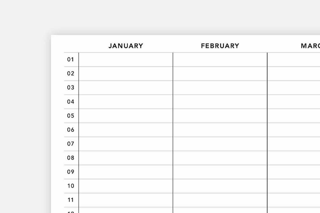 Yearly Overview - Passion Planner
