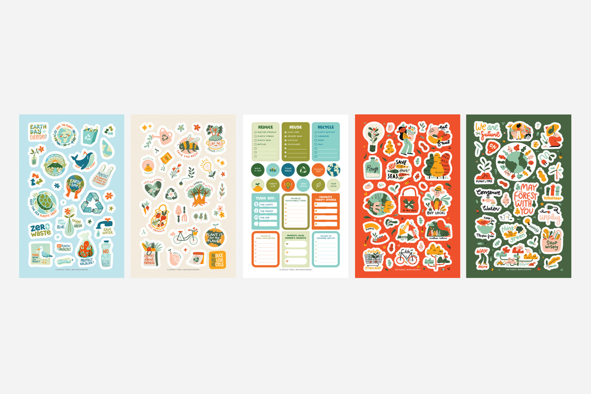Digital Plan It for the Planet Sticker Pack - Passion Planner