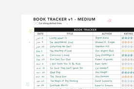 Book Tracker - Passion Planner