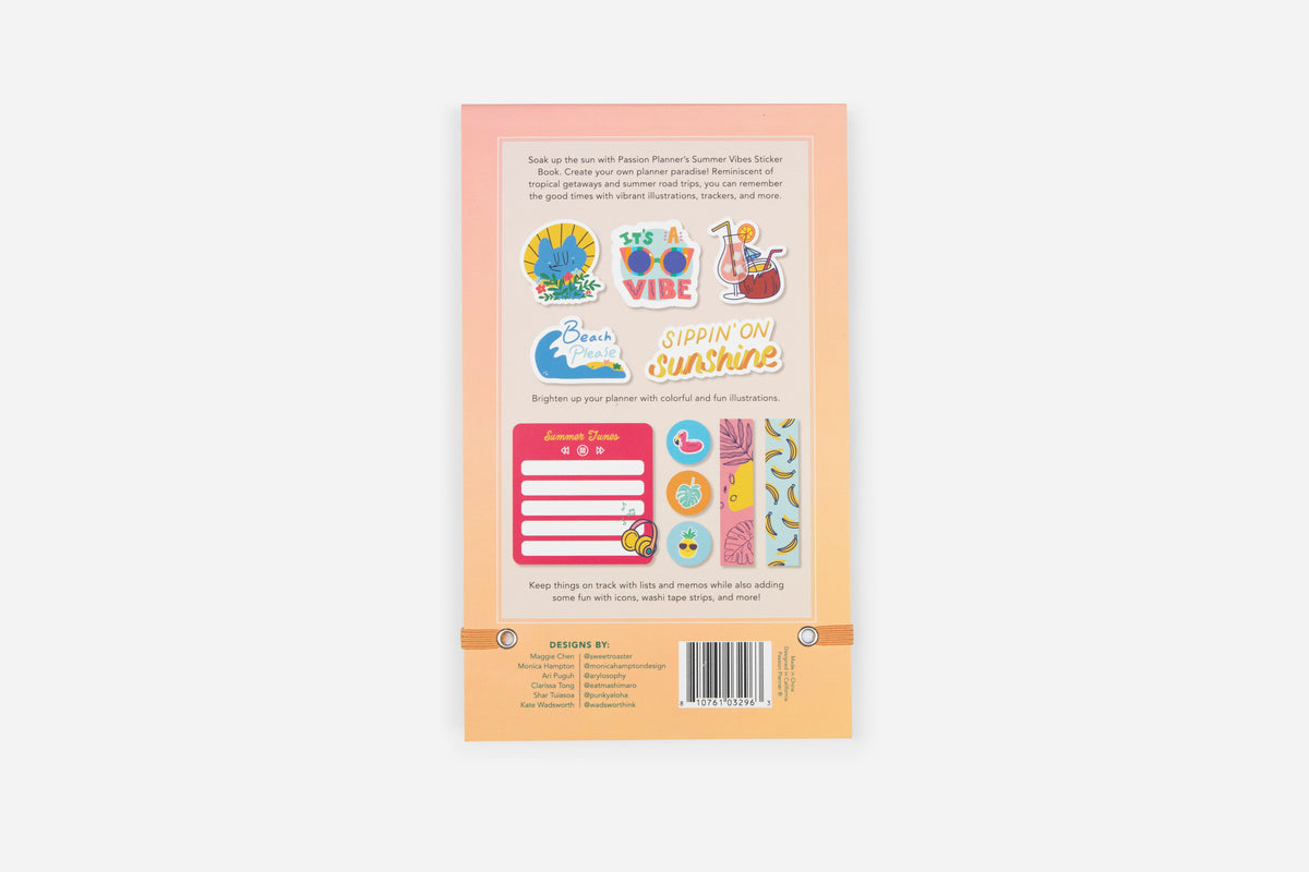 Summer Vibes Sticker Book - Passion Planner