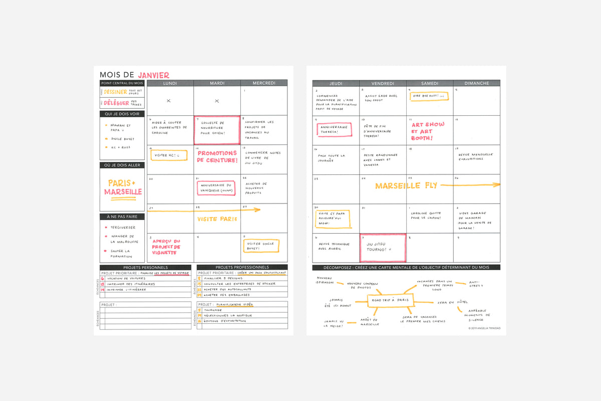 Weekly Undated French - Passion Planner