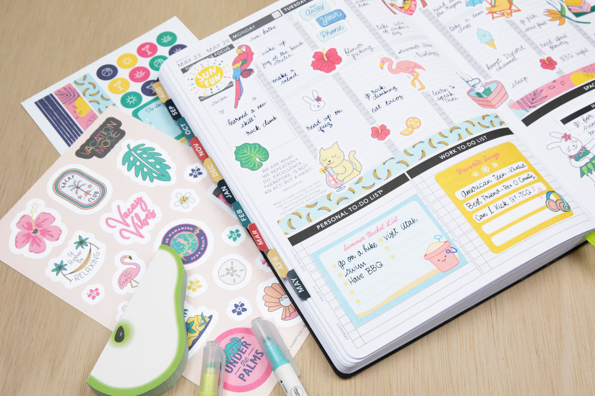 Summer Vibes Sticker Book - Passion Planner