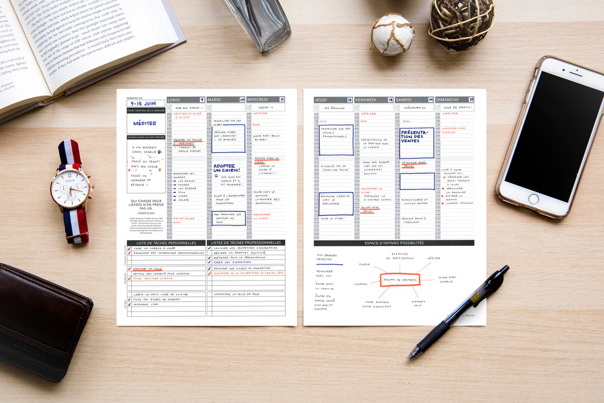 Weekly Undated French - Passion Planner