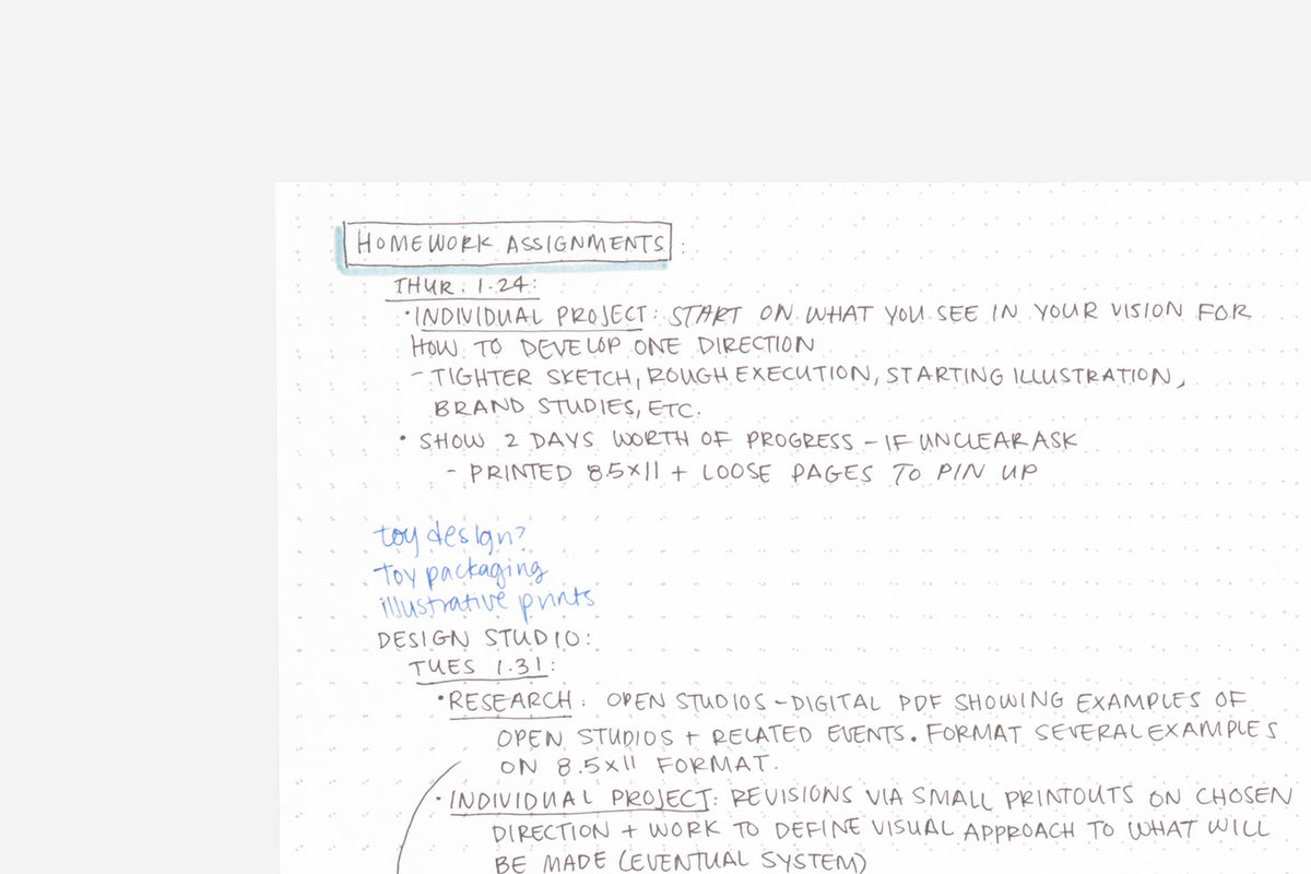 Dotted Page - Passion Planner