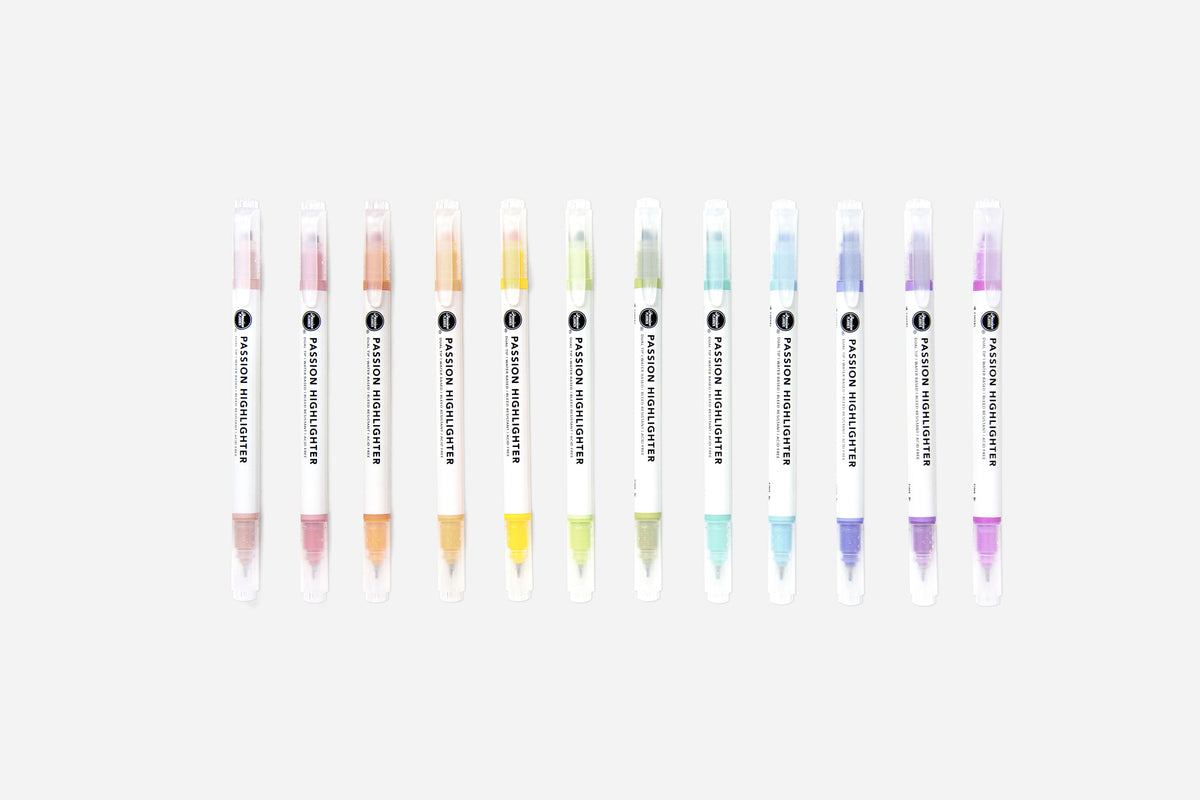 Passion Highlighters - Essentials (12-pack) - Passion Planner